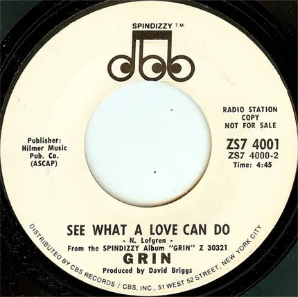 Grin - If I Were A Song / See What A Love Can Do