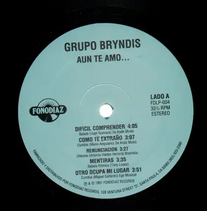 Grupo Bryndis - Aun Te Amo