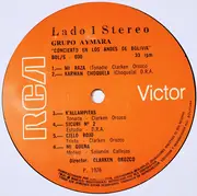 LP - Grupo Aymara - Concierto En Los Andes de Bolivia