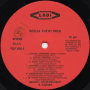 LP - Gruppo Folk 'A Zagara - Sicilia Tutto Folk