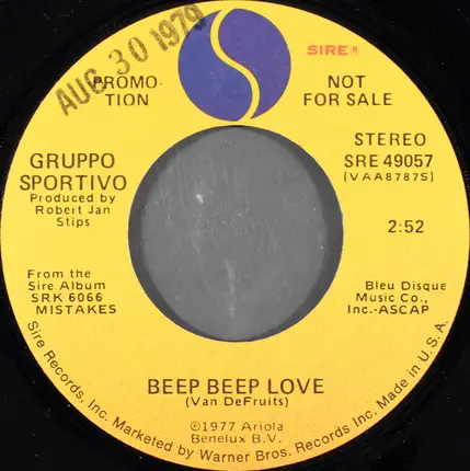 Gruppo Sportivo - Beep Beep Love