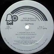 LP - Gryphon - Red Queen To Gryphon Three - BELL USA