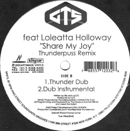 GTS Feat Loleatta Holloway - Share My Joy (Thunderpuss Remix)