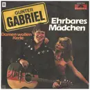 7inch Vinyl Single - Gunter Gabriel - Ehrbares Mädchen - signed