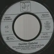 7inch Vinyl Single - Gunter Gabriel - Komm Nach Haus (Und Wein' Dich Aus Bei Daddy) / Der Mann Hinterm Pflug - signed