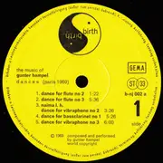 LP - Gunter Hampel - Dances (Paris 1969)