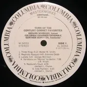 LP - Gunther Schuller / Gerard Schwarz - Turn Of The Century Cornet Favorites