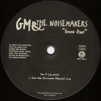 Gunther Mende & Noizmakers - Good One