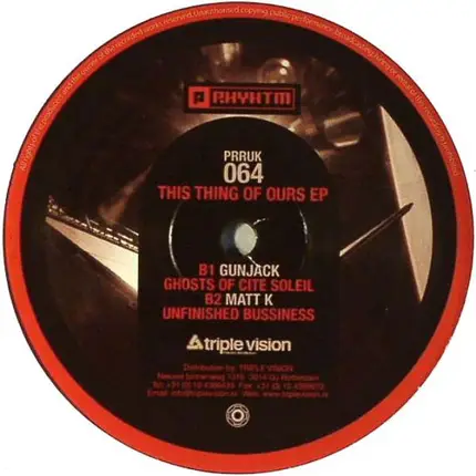 Gunjack & Matt K - THIS THING OF OURS EP