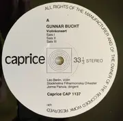 LP - Gunnar Bucht / Bengt Hambraeus - Violinkonsert / Ricordanza Per Orchestra - Insert Incl.