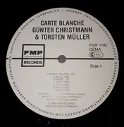 LP - Günter Christmann - Torsten Müller Duo - Carte Blanche