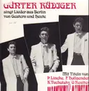 LP - Günter Rüdiger - Günter Rüdiger Singt Lieder Aus Berlin Von Gestern Und Heute
