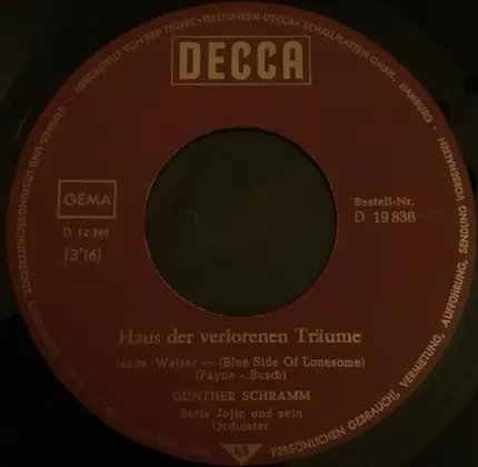 Günther Schramm - Komm In Meine Welt / Haus Der Verlorenen Träume