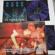 Double LP - Guru Guru - 45 Years Live - signed, purple/black splatter, poster, Ltd Ed