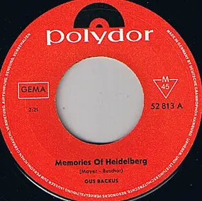 Gus Backus - Memories Of Heidelberg