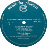 LP - Gustav Holst ; Leopold Stokowski , Los Angeles Philharmonic Orchestra - The Planets