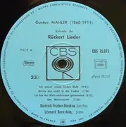 LP - Mahler - Rückert - Lieder / Lieder Und Gesänge Aus Der Jugendzeit - Gatefold