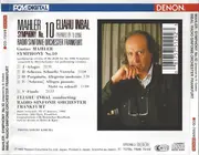 CD - Mahler - Symphony No. 10 (Prepared By D. Cooke) - pre-emphasis