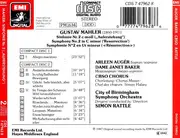 Double CD - Gustav Mahler , Janet Baker , Arleen Auger , City Of Birmingham Symphony Orchestra , City Of Birmin - Symphony No. 2 · ('Resurrection')
