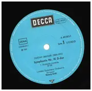 Double LP - Mahler - Symphonie Nr. 9