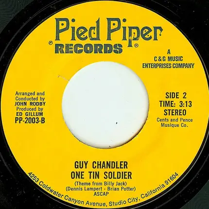 Guy Chandler - Someday, Little Children (From Sesame Street) / One Tin Soldier (Theme From Billy Jack)