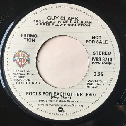 Guy Clark - Fools For Each Other