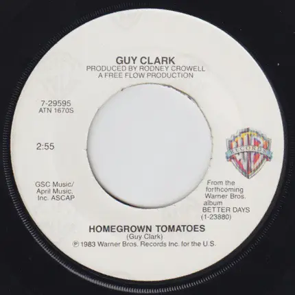 Guy Clark - Homegrown Tomatoes