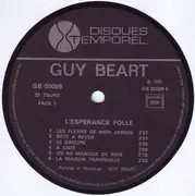 LP - Guy Béart - L'espérance Folle - Gatefold sleeve