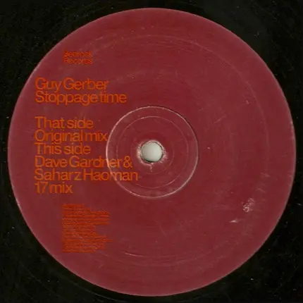 GUY GERBER - Stoppage Time