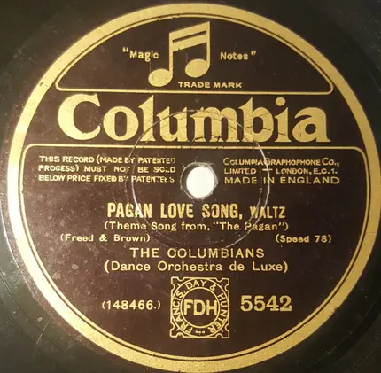 Guy Lombardo And His Royal Canadians , The Columbians - Where The Shy Little Violets Grow / Pagan Love Song