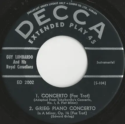 Guy Lombardo And His Royal Canadians - Guy Lombardo And His Royal Canadians Vol. 1