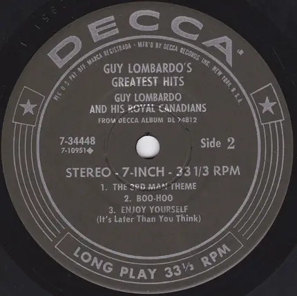 Guy Lombardo And His Royal Canadians - Guy Lombardo's Greatest Hits