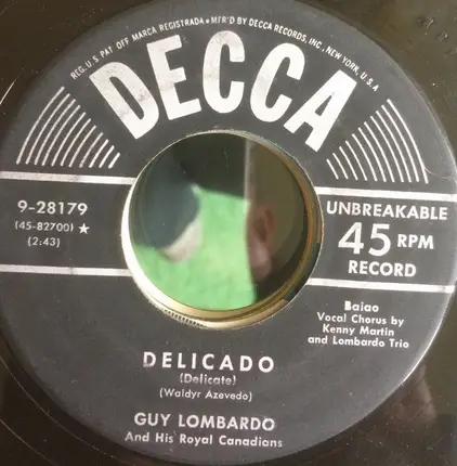 Guy Lombardo And His Royal Canadians - Kiss Of Fire /  Delicado