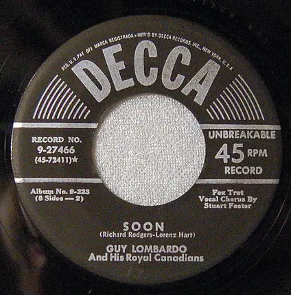 Guy Lombardo And His Royal Canadians - Once In A While / Soon