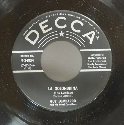 Guy Lombardo And His Royal Canadians - Raindrop Serenade / La Golondrina (The Swallow)