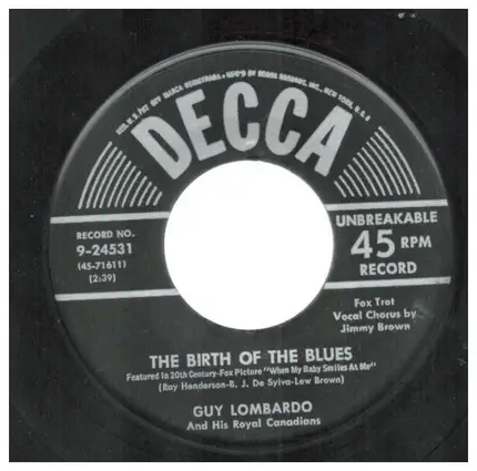 Guy Lombardo And His Royal Canadians - The Birth Of The Blues / Stormy Weather