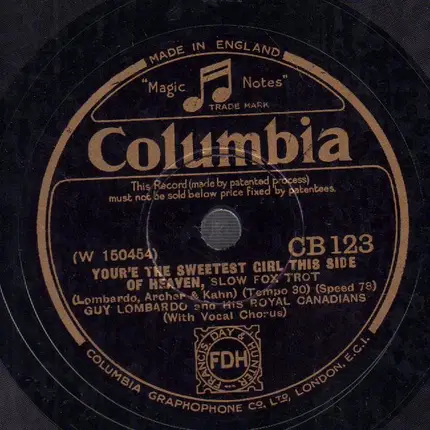 Guy Lombardo & His Royal Canadians - My Future Just Passed / You're The Sweetest Girl This Side Of Heaven