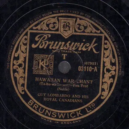 Guy Lombardo & his Royal Canadians - Hawaiian War Chant / Who?
