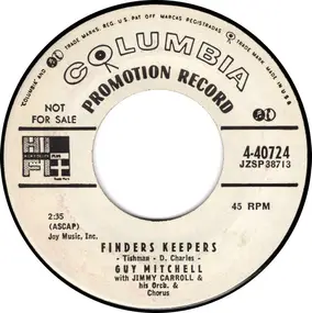 Guy Mitchell - Finders Keepers / I'd Like To Say A Few Words About Texas