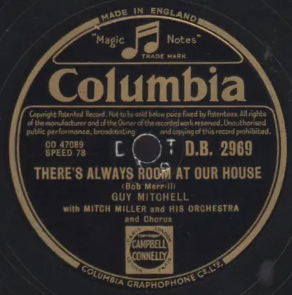 Guy Mitchell With Percy Faith And His Orchestra And Chorus / Guy Mitchell With Mitch Miller And His - Giddy-Ap! (The Buggy Ride Song) / There's Always Room At Our House
