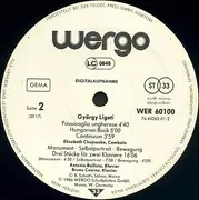 LP - György Ligeti - Trio Für Violine, Horn Und Klavier - Passacaglia Ungherese / Hungarian Rock / Continuum - Monument · Selbstportrait · Bewegung - Gatefold
