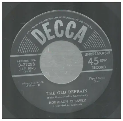 H. Robinson Cleaver - Old Refrains