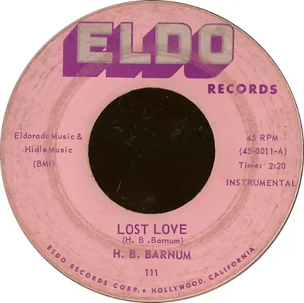 H.B. Barnum - Lost Love / Hallelujah