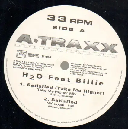H2O Featuring Billie - Satisfied