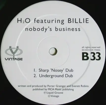 H2O Featuring Billie - Nobody's Business