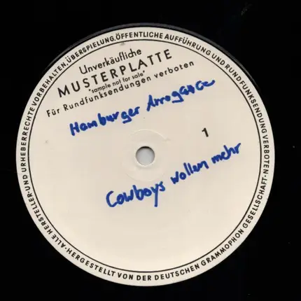 Hamburger Arroganz - Cowboys Wollen Mehr