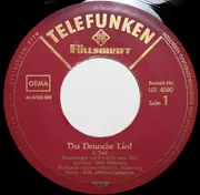 7inch Vinyl Single - Hamburger Liedertafel Von 1823 · Philharmonisches Staatsorchester Hamburg - Das Deutsche Lied