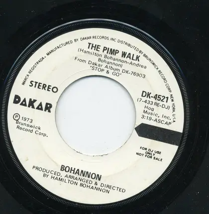 Hamilton Bohannon - The Pimp Walk