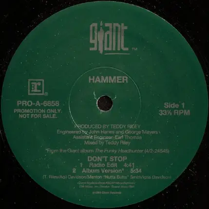 Hammer, MC Hammer - Don't Stop