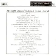 Double CD - Hampton Hawes Quartet - All Night Session!  1-3